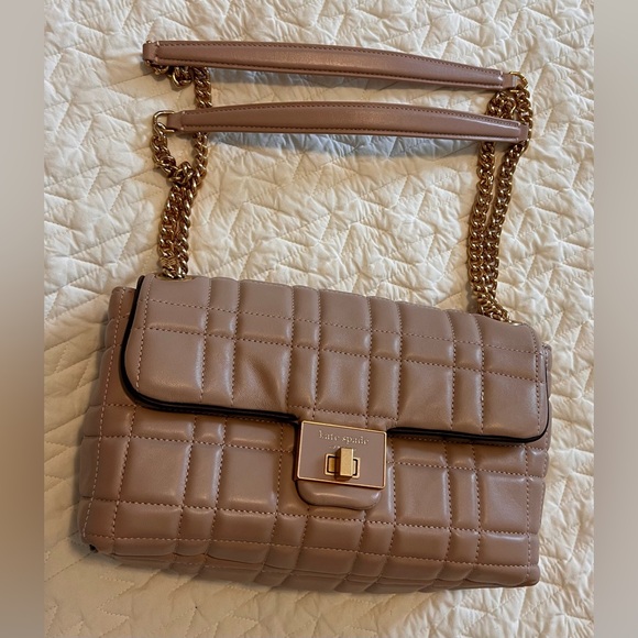 Kate Spade Quilted Shoulder Bag - Milk Tea color - Medium Size. - Picture 2 of 12